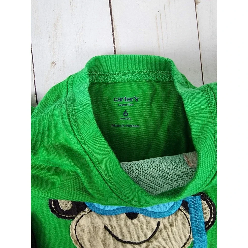 Carter's 2-Piece Monkey Goggles Outfit Baby Boys 6 months